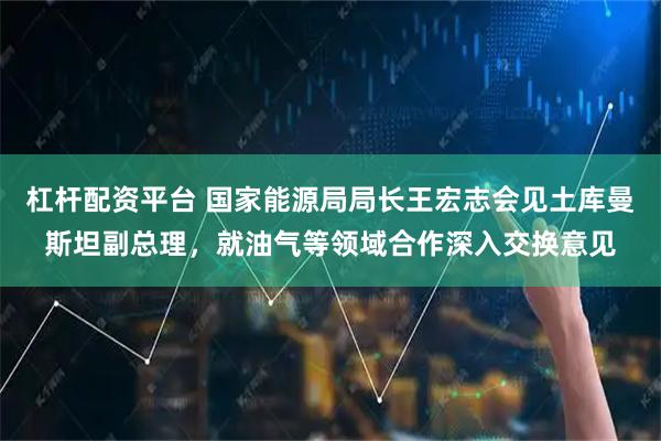 杠杆配资平台 国家能源局局长王宏志会见土库曼斯坦副总理，就油气等领域合作深入交换意见